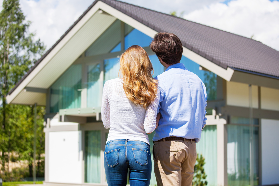 Couple and their house